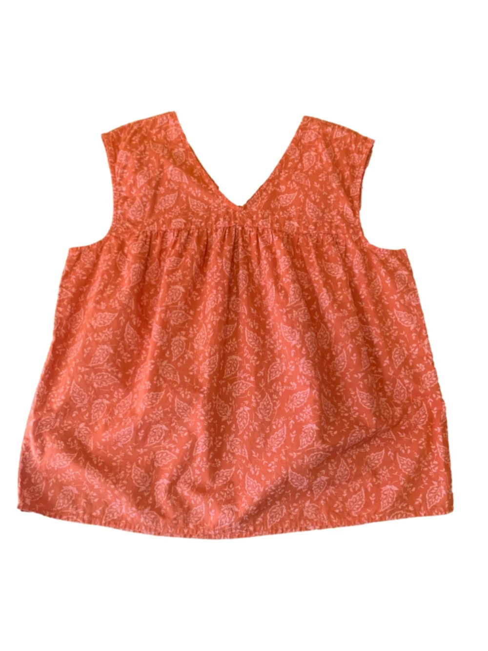 Ana top Large Tall Rust Orange